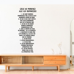 Sticker mare perete, Cele zece porunci*